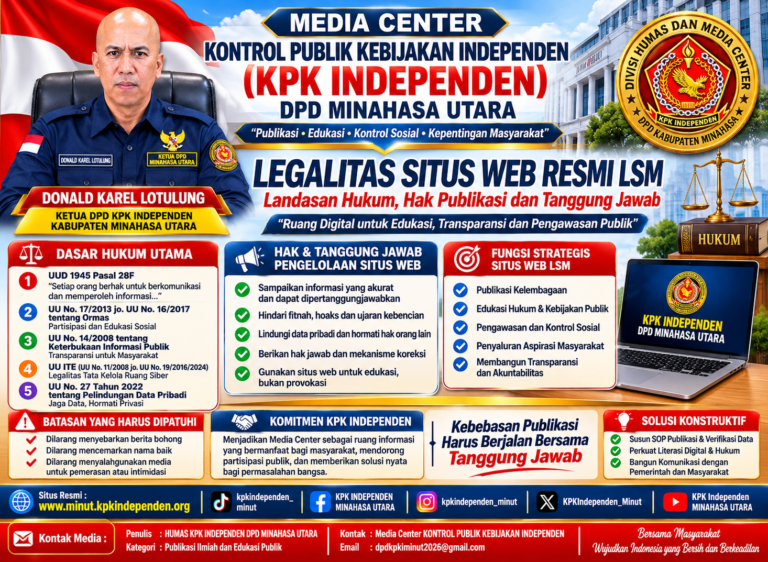 Legalitas Situs Web LSM KPK Independen